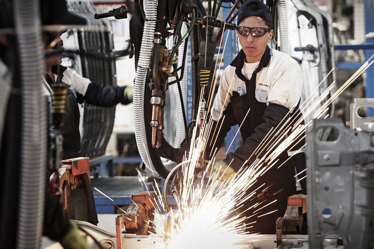 Una planta automotriz en plena producción, en la provincia de Córdoba