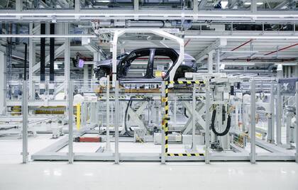Una planta de Volkswagen en Zwickau, Alemania.
