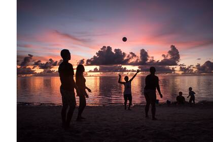 Una playa en Tumon Bay en Guam