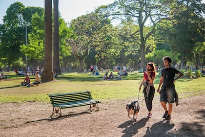 Una plaza de Parque Avellaneda
