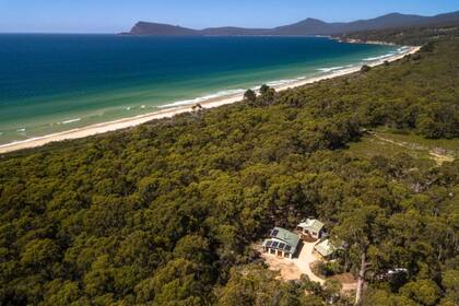 Una postal de Bruny Island, el lugar donde una mujer halló un pez transparente
