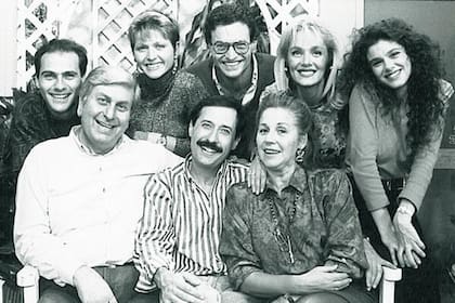 Una postal de La familia Benvenuto, el éxito de Telefe del que Miglioranza formó parte