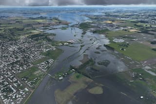 Las dramáticas imágenes de las inundaciones en la provincia de Buenos Aires
