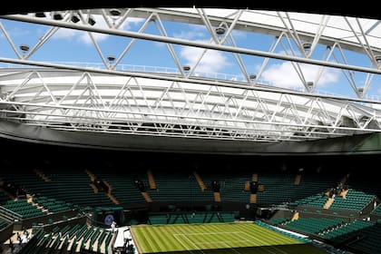 Una postal de lo que será Wimbledon este año que no disputará su torneo como venía haciéndolo de manera ininterrumpida desde 1946