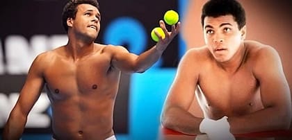 Una postal de su juventud; cuando lo comparaban físicamente con el gran Muhammad Ali