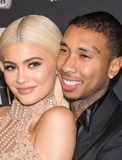 Una postal del rapero junto a Kylie Jenner. Estuvieron juntos de 2015 a 2017.