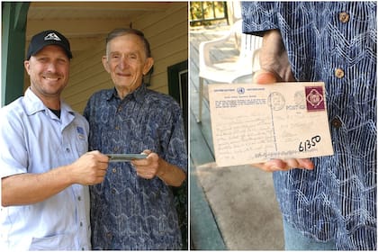 Una postal enviada desde el edificio de las Naciones Unidas en Nueva York durante el verano de 1953 apareció inesperadamente en una oficina de correos de Illinois en agosto de 2025