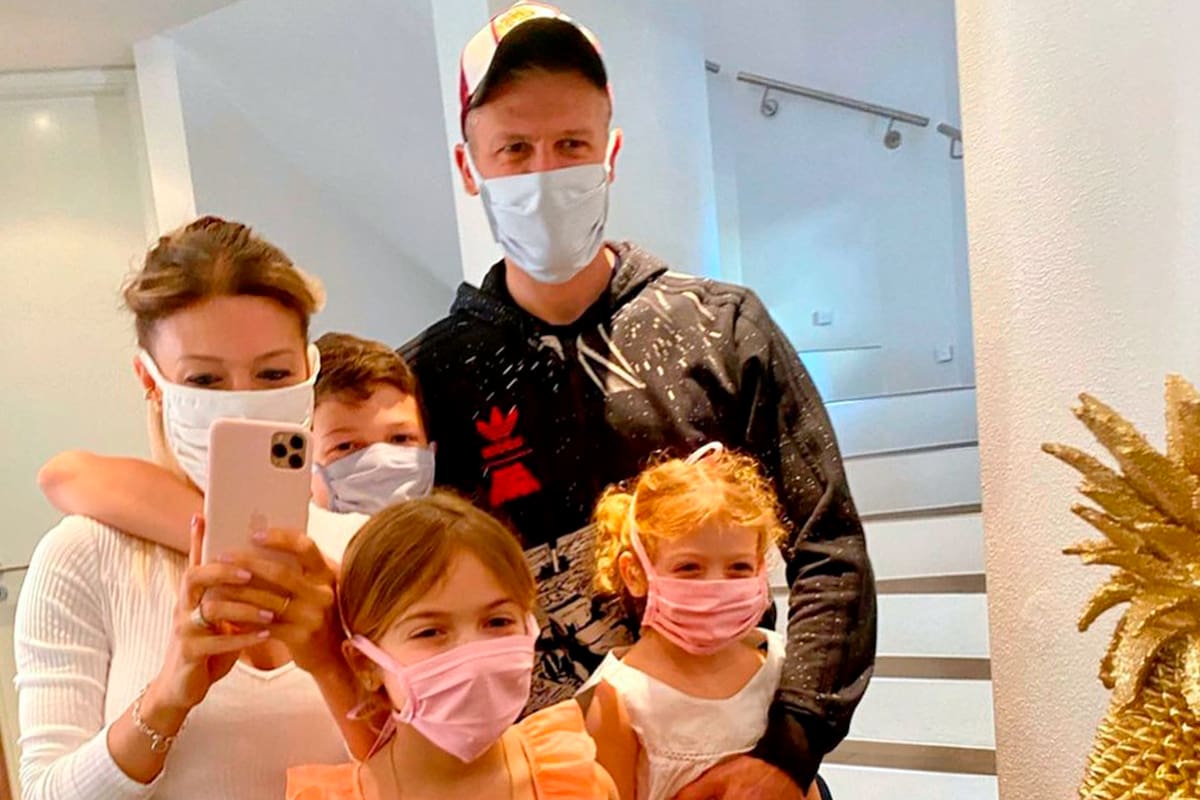 Una postal familiar de los Demichelis Anderson en pandemia