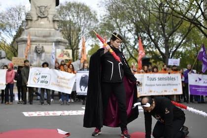 Una protesta en París contra las corridas de toros