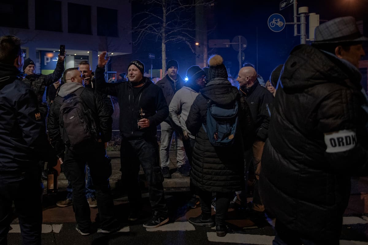 Una protestas contra las vacunas en Nuremberg (Laetitia Vancon/The New York Times)
