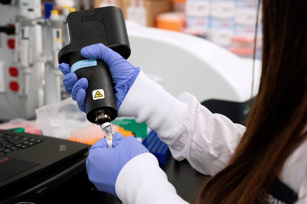 Una prueba en un laboratorio en San Diego