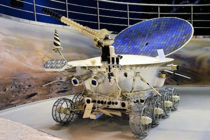 Una réplica del Lunokhod-1 en el Museo Memorial de la Cosmonáutica en Moscú