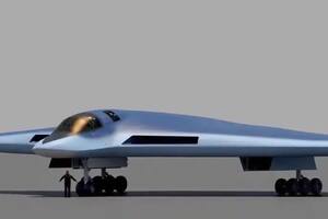 Una representación artística del Tupolev PAK DA, una aeronave militar rusa que ya se encuentra en una fase muy avanzada del desarrollo