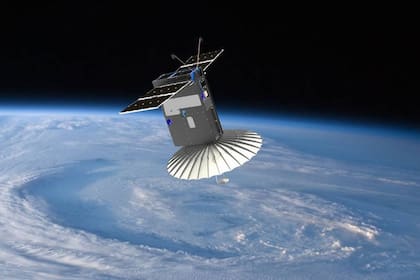 Una representación de cómo podría ser el satélite que está diseñando la Universidad de La Plata
