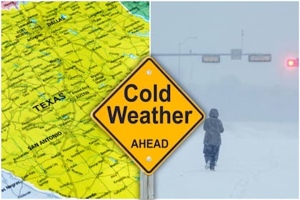 Una secuencia de frentes fríos comenzó a ingresar a Texas desde el miércoles 14 de enero y se prevé que continue por varios días más