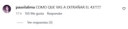 Una seguidora alertó a Colapinto sobre su publicación