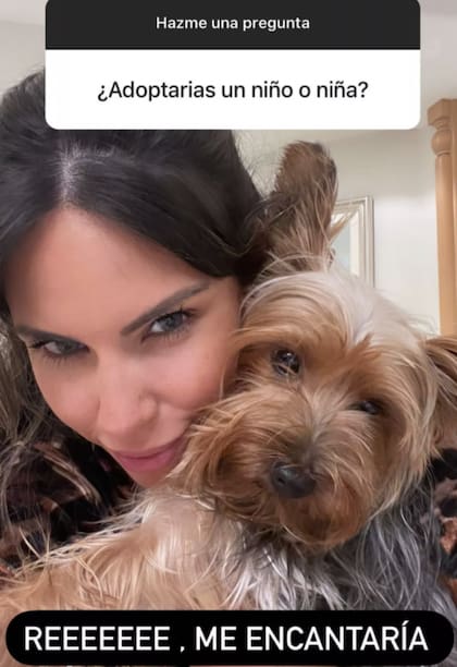 Una seguidora le preguntó sí la adopción sería una alternativa para ser madre
