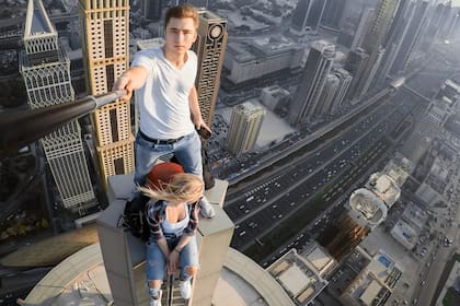 Una selfie en un rascacielos en Dubai