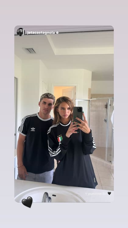 Una semana atrás, la pareja compartió esta imagen en sus historias de Instagram