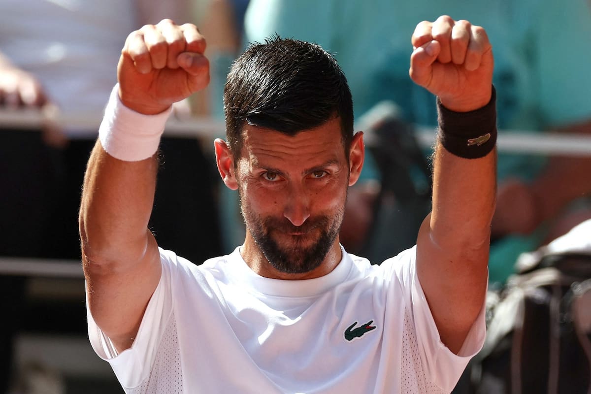 Una simpática imagen de Novak Djokovic, un distinto por múltiples motivos