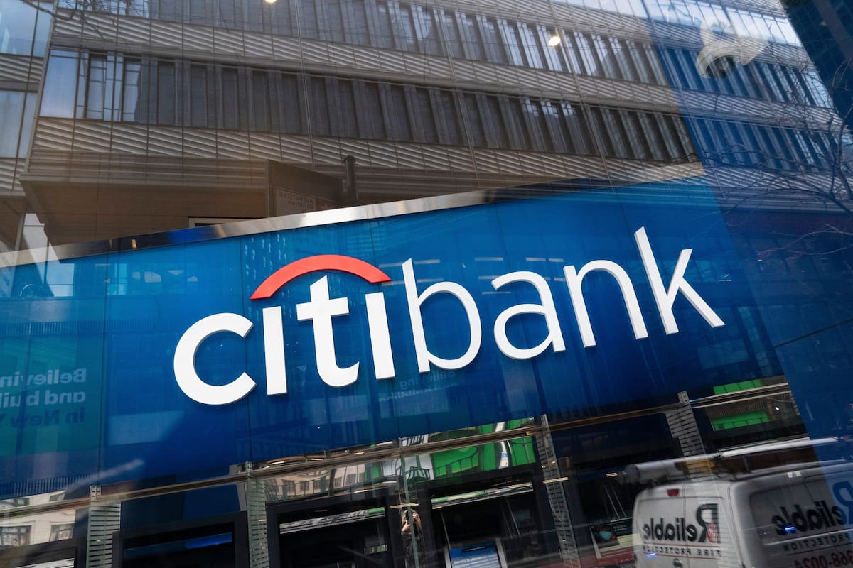 Una sucursal de Citibank en Nueva York el 13 de enero del 2021. (AP foto/Mark Lennihan)