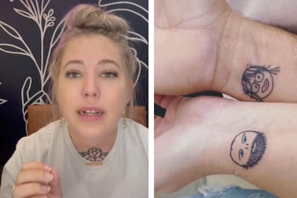 Una tatuadora contó la historia más curiosa que escuchó mientras le hacía un tatuaje a una pareja