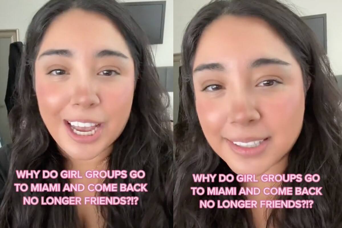 Una tiktoker consideró que viajar a Miami con amigas suele marcar un quiebre en el grupo