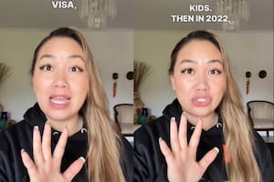 Una tiktoker contó cómo le cancelaron la visa el mismo día de su vuelo
