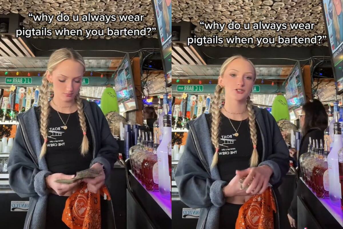 Una tiktoker decidió cambiar de peinado y recibió más propinas en su trabajo