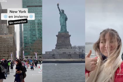 Una tiktoker decidió relatar cómo es viajar en invierno a Nueva York y los usuarios fuerte la cruzaron por un dato