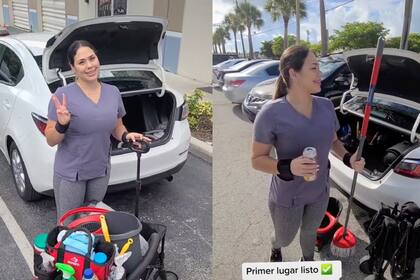 Una tiktoker dijo cuánto es lo que gana en un día al limpiar casas en Miami y se volvió viral