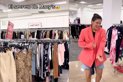 Una tiktoker dio tips para encontrar ropa barata en Macy's, en Estados Unidos