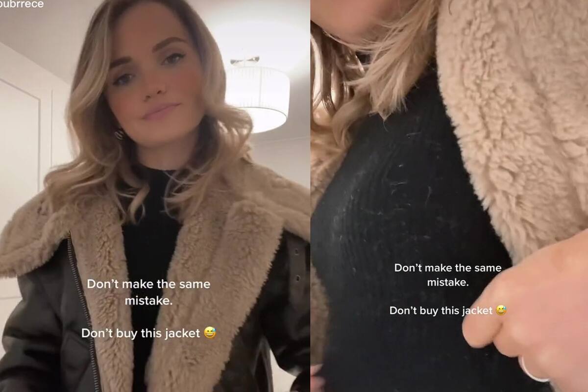 Una tiktoker e influencer de moda se llevó una importante decepción con una campera que era furor en redes