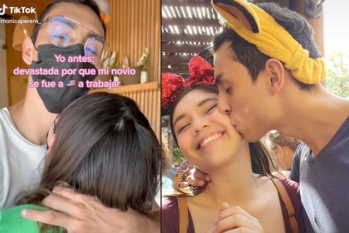 Una tiktoker encontró el lado positivo de que su novio se hubiera ido a trabajar a Estados Unidos y se hizo viral