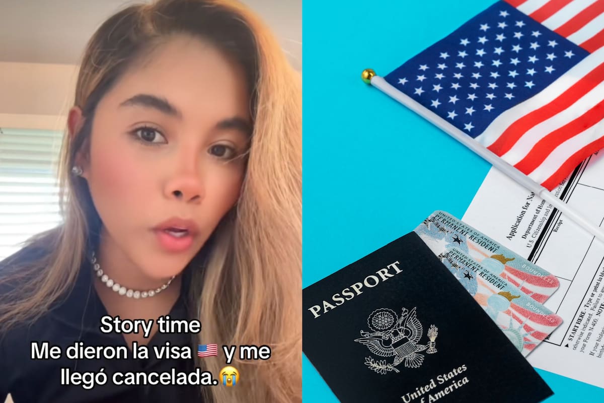 Una tiktoker latina contó el extraño momento que vivió al recibir su visa cancelada