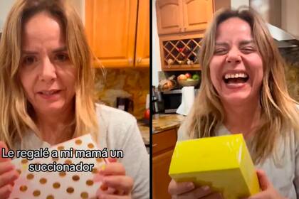 Una tiktoker le hizo un comprometedor regalo a su mamá y se hizo viral