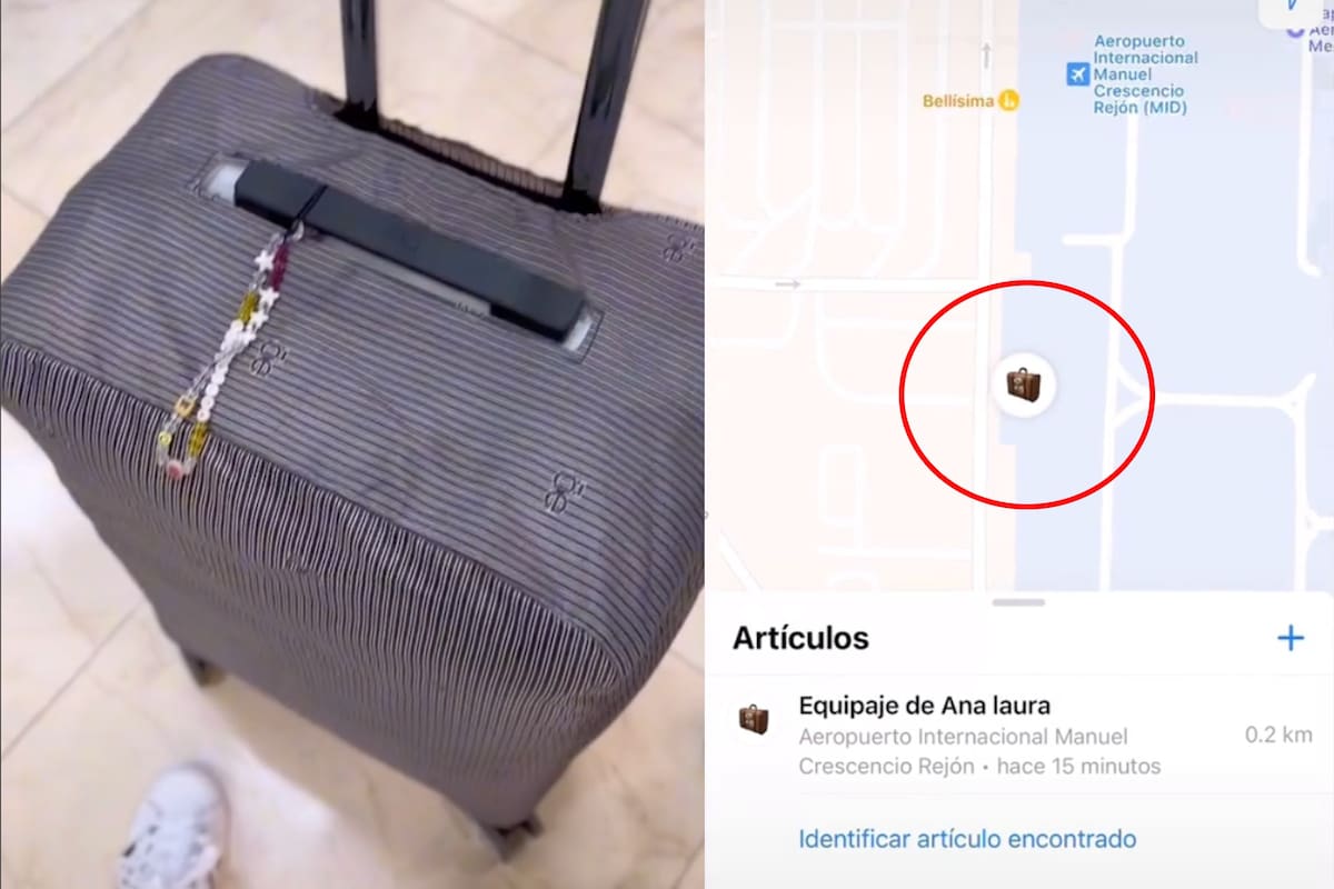 Una tiktoker mexicana compartió un video sobre el funcionamiento del Airtag y su potencial uso para rastrear equipaje perdido
