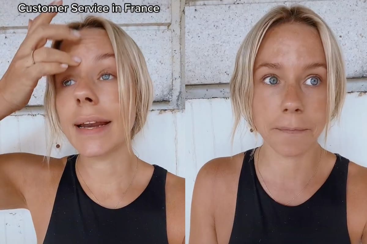 Una tiktoker se quejó del servicio al cliente en Francia y muchos le dieron la razón