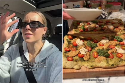 Una tiktoker y chef muestra la pizza que hizo para su famoso cliente