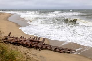 Pasó la tormenta y un viejo naufragio del siglo XVII apareció en las costas de Estados Unidos