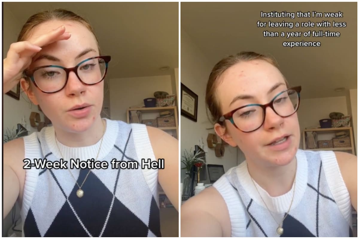 Una trabajadora denunció en TikTok la forma en que sus empleadores y mentores la maltrataron cuando anticipó su salida de la empresa