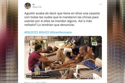 Una tuitera denunció las declaraciones de Agustín.