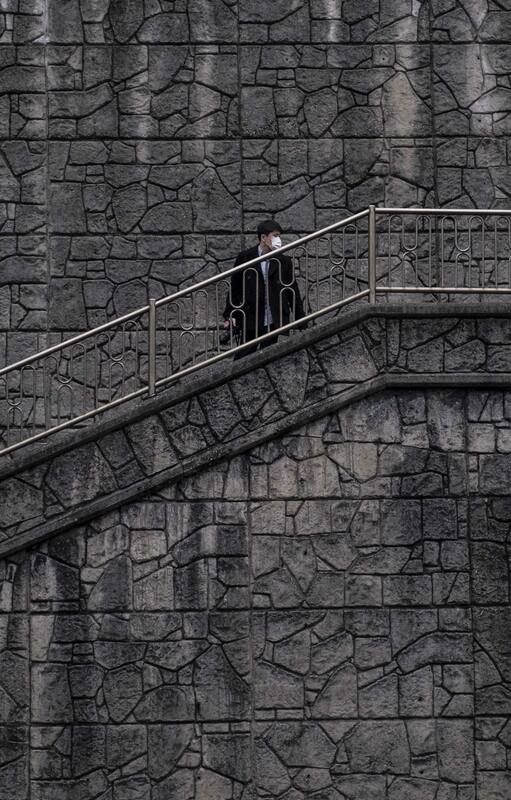Una ubicación presentada en la película "Parásito", en Seúl, Corea del Sur, el 15 de febrero de 2020