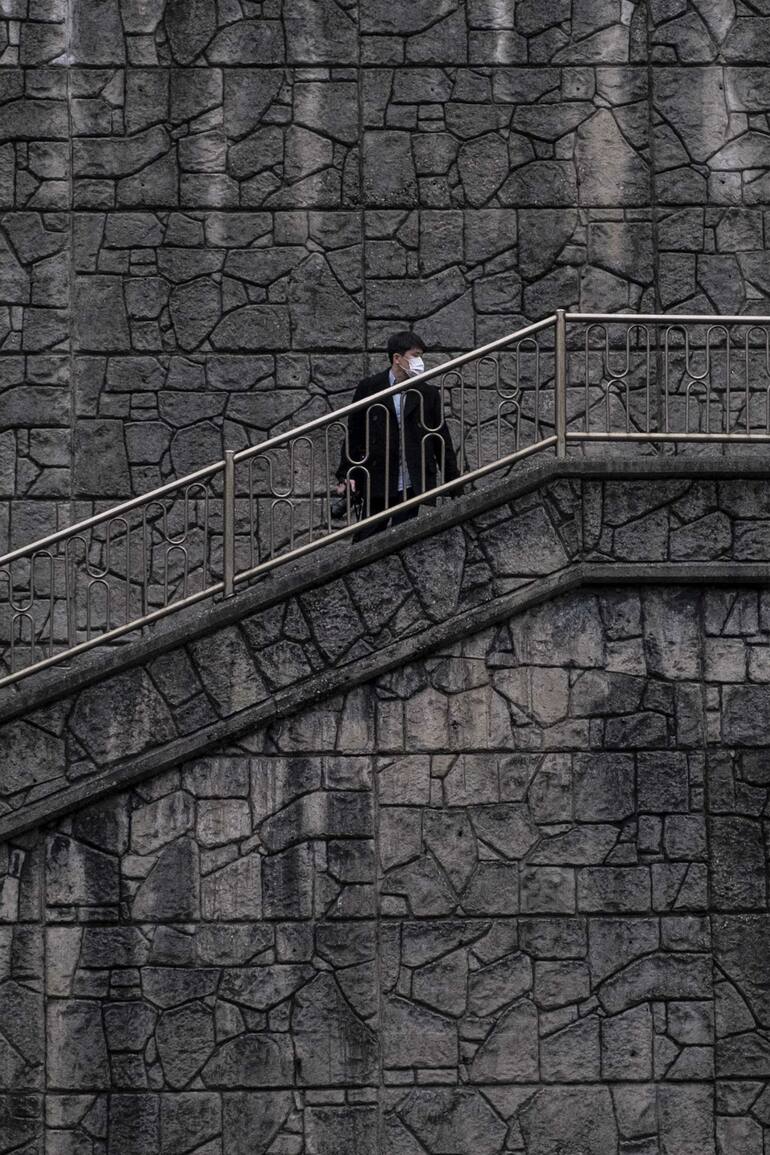 Una ubicación presentada en la película "Parásito", en Seúl, Corea del Sur, el 15 de febrero de 2020