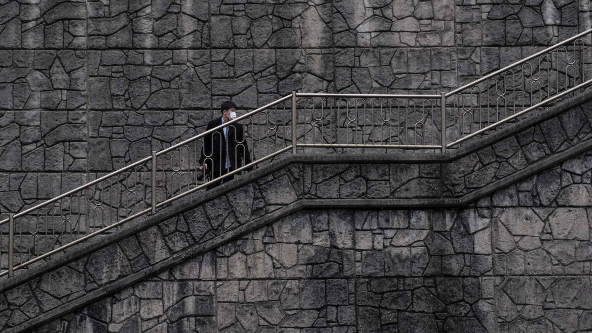 Una ubicación presentada en la película "Parásito", en Seúl, Corea del Sur, el 15 de febrero de 2020