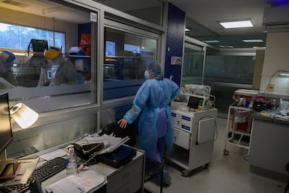 Una unidad de cuidados intensivos en un hospital privado de Montevideo