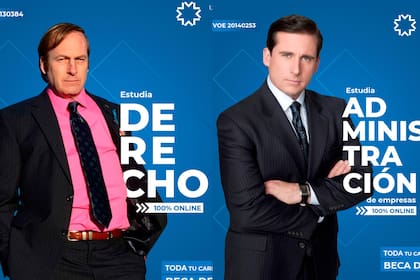 Una universidad mexicana publicitó su oferta educativa con personajes icónicos de Better Call Saul y The Office, entre otros