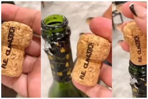 Una usuaria de TikTok mostró el truco definitivo para volver a colocar un corcho dentro de una botella y explotó en todas las redes.