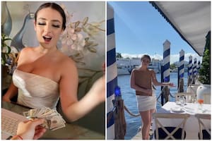 Una usuaria de Tiktok se burla de una práctica que considera común en los restaurantes de Miami