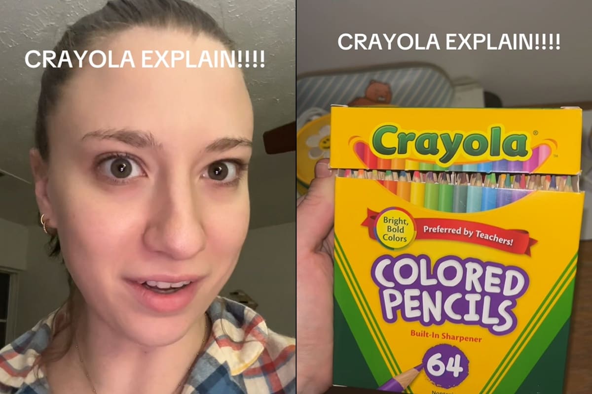 Una usuaria de TikTok se queja de unos lápices de la marca Crayola